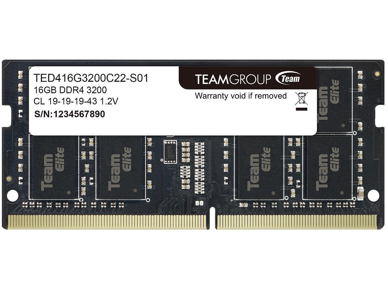 Teamgroup Elite Sodimm-Ddr4 16GB 3200 CL22-22-22-52 1.2V