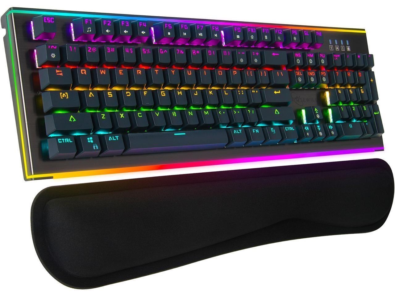 Rosewill Neon K75 V2 BR Wired Mechanical Gaming Keyboard With Kailh Brown Switches