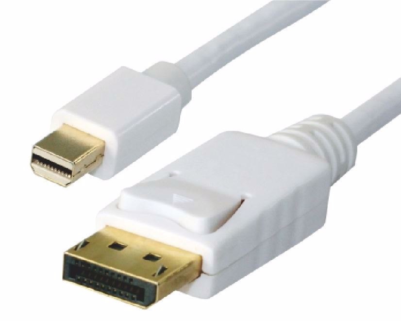 Astrotek 2M Mini DisplayPort DP To DisplayPort DP Converter Cable - Thunderbolt Male To Male DP For MacBook Pro Mac Air Microsoft Surface 2/3/4