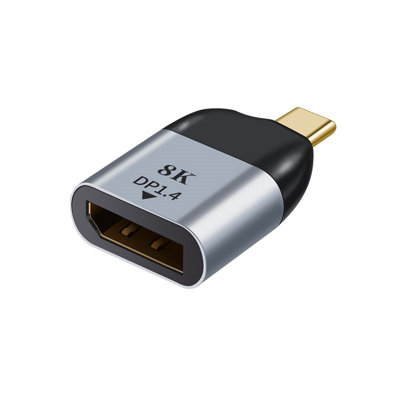 Astrotek Usb-C To DP DP DisplayPort Male To Female Adapter Support 8K@60Hz 4K@60Hz Aluminum Shell Gold Plating For Windows Android Mac Os