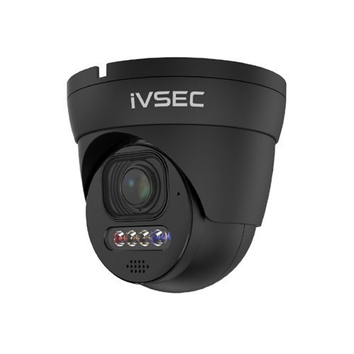 Ivsec Turret Ip Camera, 8MP, 2.8MM-12MM Motorised Lens, 25 FPS, Poe, Ip66, Adv Det, Blacknc512adx-Blk