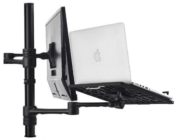 Atdec Mounting Arm for Notebook, Monitor, Flat Panel Display, Curved Screen Display, Mini PC - Black - Landscape/Portrait