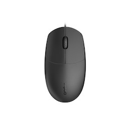 Rapoo N100 Wired Usb Optical 1600Dpi Mouse Black - No Driver Required/ Designed For Notebook Laptop Desktop PC ~ Mod - N1162