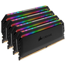 Corsair Dominator Platinum RGB 32GB (4x8GB) DDR4 3200MHz CL16 Dimm Unbuffered 16-18-18-36 XMP 2.0 Base SPD@2666 Black Heatspreaders 1.35V Amd Ryzen