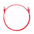8Ware Cat6 Ultra Thin Slim Cable 0.25M / 25CM - Red Color Premium RJ45 Ethernet Network Lan Utp Patch Cord 26Awg