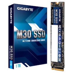 Gigabyte M30 NVMe M.2 PCIe3 SSD, 1TB, Up To Read 3500MB/s, Write 3000MB/s, 5YR WTY