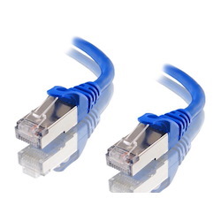 Astrotek Cat6a Shielded Cable 50CM/0.5M Blue Color 10GbE RJ45 Ethernet Network Lan S/FTP LSZH Cord 26Awg PVC Jacket