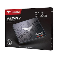 Team Group T-Force Vulcan Z 512GB, 3D Nand TLC, 2.5" Sata 3, R/W(Max) 540MB/s/470MB/s, 400TBW. 3 Years Warranty
