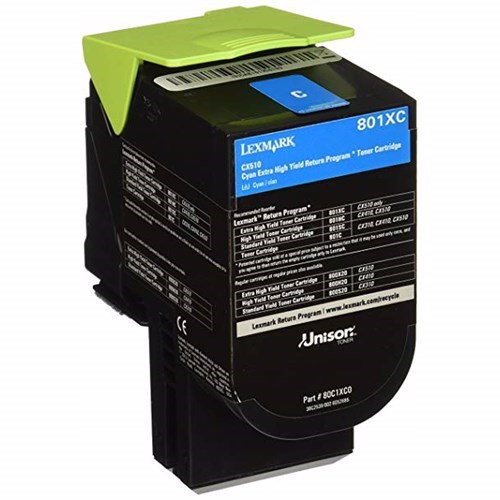 Lexmark C236HC0 Cyan High Yield Return Program Toner 2.3K For C2425DW MC2425DW