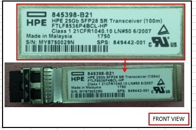 HPE SFP28 - 1 x LC Duplex 25GBase-SR Network