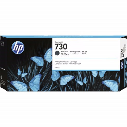 HP 730B Original Inkjet Ink Cartridge - Matte Black Pack