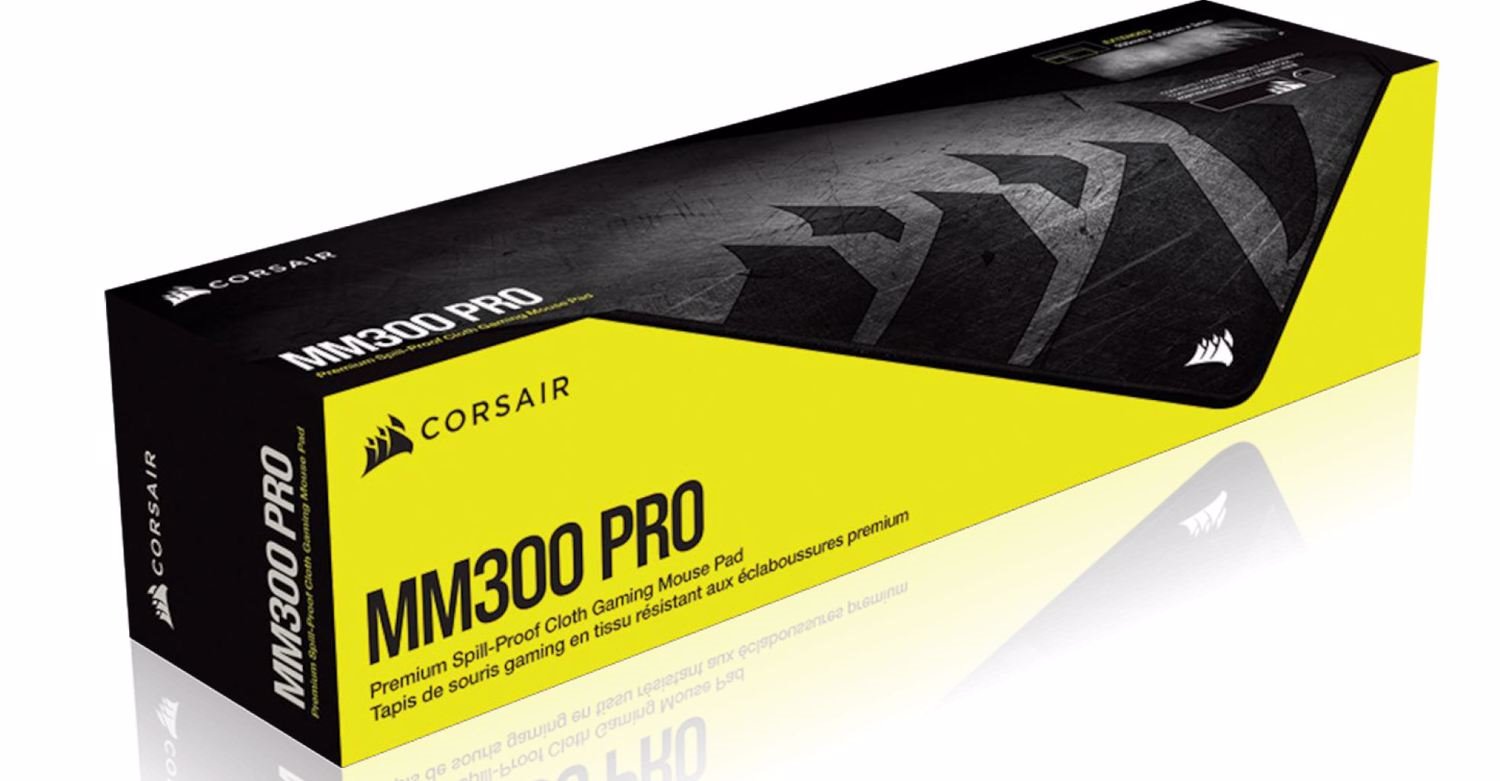 Corsair MM300 Pro Premium Spill-Proof Cloth Gaming Mouse Pad – Extended 930MM X 300MM X 3MM - Graphic Surface