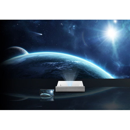 ViewSonic X2000L-4K, 0.22 Ultra Short Throw 4K HDR 2ND Gen Laser Phosphor, Harman Kardon With Dolby. Wifi And Bluetooth. Projector,