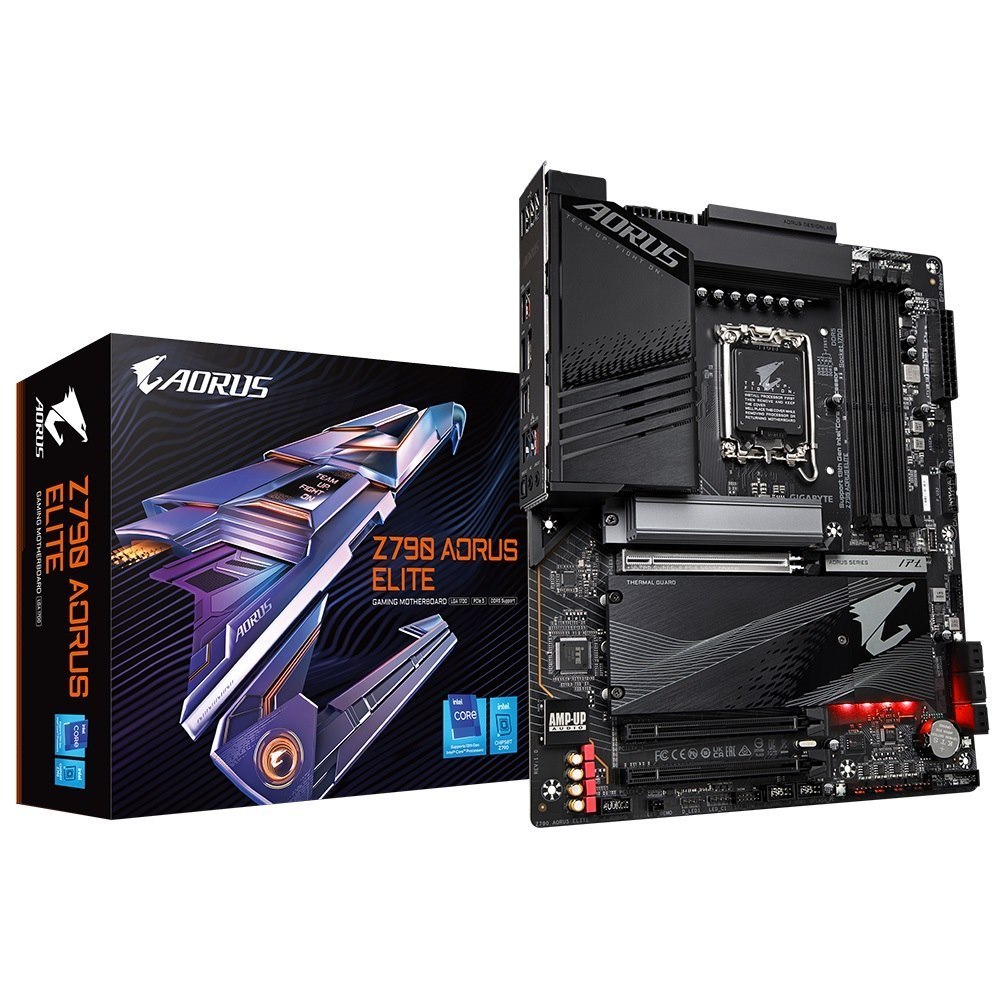 Gigabyte Z790 Aorus Elite Intel Lga 1700 Atx Motherboard, 4X DDR5 ~128GB, 3X Pci-E X16, 4X M.2, 6X Sata, 5X Usb 3.2, 1X USB-C,4x Usb 2.0