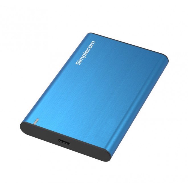 Simplecom Se221 Aluminium 2.5'' Sata HDD/SSD To Usb 3.1 Enclosure Blue