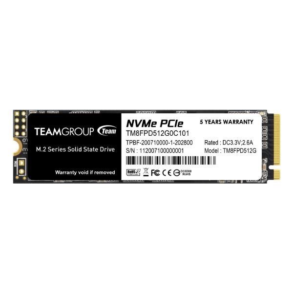 Team Group MP33 Pro 2TB, M.2 (2280), NVMe 1.3, R/W(Max) 2400MB/s, 2100MB/s, 220K/200K Iops, 1000TBW, 5 Years Warranty