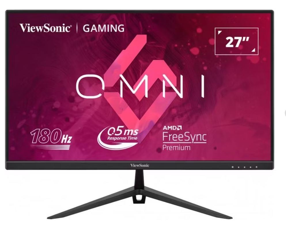 ViewSonic VX2728 27' 180Hz 0.5MS, Fast Ips, Crisp Image & Smooth Play. Vesa Clear MR Certified, Freesync, Adaptive SYNC, Speakers, Gaming Monitor