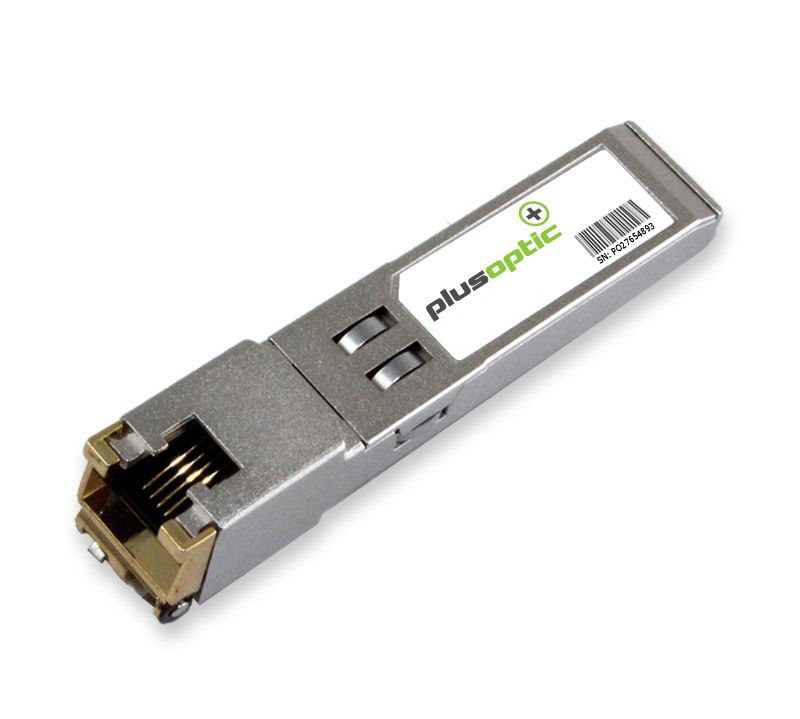 PlusOptic Moxa Compatible 1.25G, Copper SFP, 100M Transceiver, RJ-45 Connector For Copper, Industrial Temperature Rated | PlusOptic SFP-T-MOXi