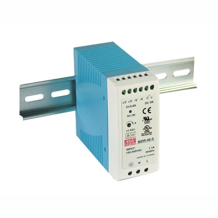 Mean Well | MDR-40-48 | 48V Slim Din Rail Power Supply 0.83A 39.8W