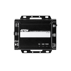 Aten (Vc1280-At-U) 2 Port 4K 30Hz Hdmi/Vga To Hdmi Converter Switch
