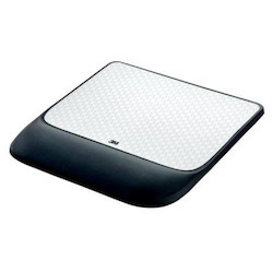 3M Precise Mouse Pad With Gel Wrist Rest Optical Mouse Performance, Battery Saving Design, Gel Comfort, Black
