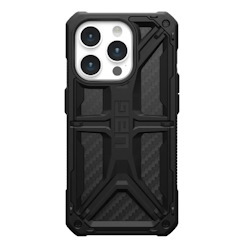 Uag Monarch Apple iPhone 15 Pro (6.1') Case - Carbon Fiber (114278114242), 20 FT. Drop Protection(6M),5 Layers Of Protection,Tactical Grip