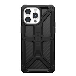 Uag Monarch Apple iPhone 15 Pro Max (6.7') Case -Carbon Fiber(114298114242),20 FT. Drop Protection(6M),5 Layers Of Protection,Tactical Grip