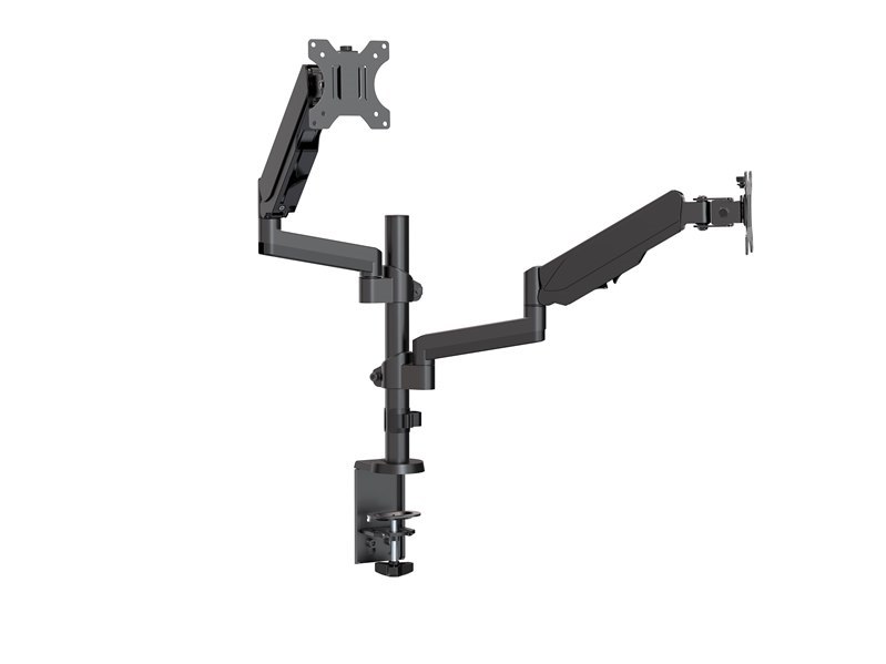 Brateck Dual Minitor Full Extension Gas Spring Dual Monitor Arm (Independent Arms) For 17'-32'