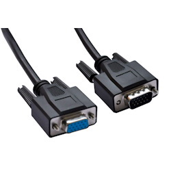 Astrotek Vga Extension Cable 4.5M - 15 Pins Male To 15 Pins Female For Monitor PC Molded Type Black LS