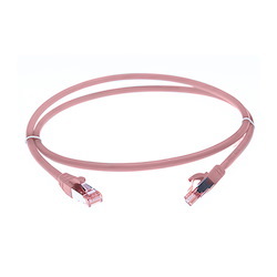 4Cabling 0.75M Cat 6A S/FTP LSZH Ethernet Network Cable. Pink