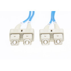 4Cabling 10M SC-SC Om4 Multimode Fibre Optic Cable: Blue