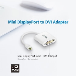 Aten Vc960-At Mini Displayport(M) To Dvi-D(F) Adapter -Premium Series With Emi Shielding 2