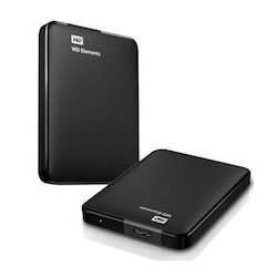 Western Digital WD Elements 5TB Usb 3.0 2.5' Portable External Hard Drive - Slim Light Durable Shock Proof Black Plug & Play NTFS For Windows 10/8.1/7