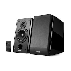Edifier R1850DB Active 2.0 Bookshelf Speakers - Includes Bluetooth, Optical Inputs, Subwoofer Supported, Built-In Amplifier, Wireless Remote