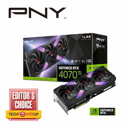 PNY Nvidia GeForce RTX 4070 Ti 12GB GDDR6X XLR8 Gaming RGB Triple Fan 3X DP 1X Hdmi 2.1