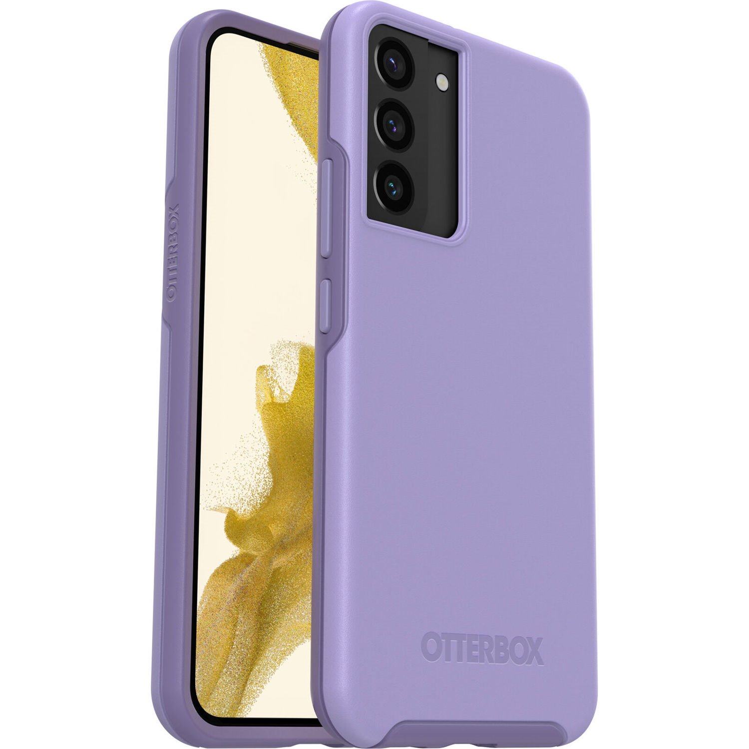 OtterBox Symmetry Samsung Galaxy S22+ 5G (6.6') Case Reset Purple (77-86436), Antimicrobial, 3X Military Standard Drop Protection, Raised Edges