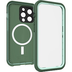 OtterBox Apple iPhone 14 Pro Fre Series Case For Magsafe - Dauntless (Green) (77-90173),5X Military Standard Drop Protection,WaterProof,360 Protection