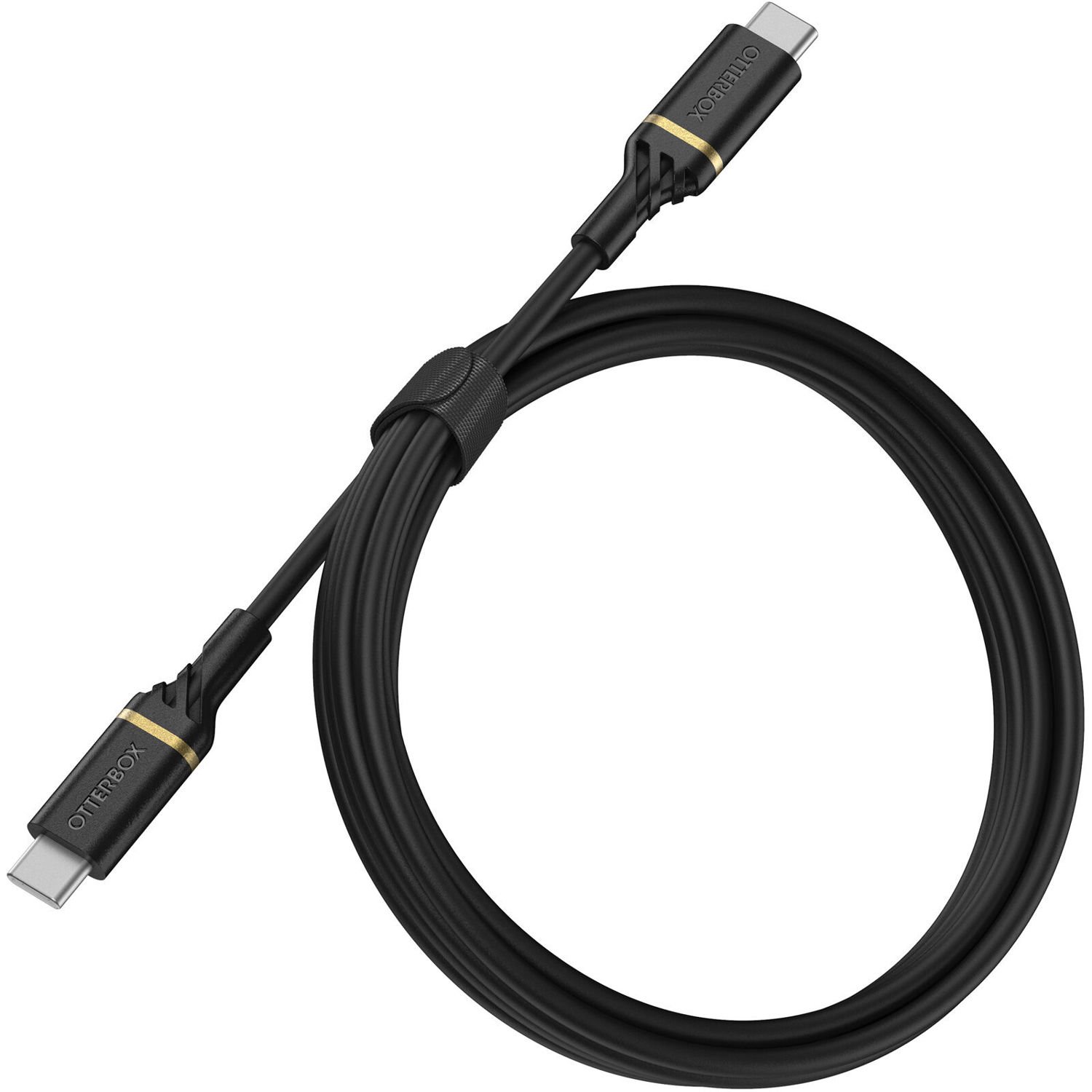 OtterBox Usb-C To Usb-C Fast Charge Cable (1M) - Black (78-52541), Usb 2.0, 3 Amps (60W) Usb PD, Bend/Flex-Tested 3K Times, Durable & Flexible