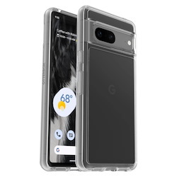 OtterBox Symmetry Clear Google Pixel 7 (6.3') Case Clear - (77-89610), Antimicrobial, 3X Military Standard Drop Protection, Raised Edges