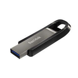 SanDisk 64GB Extreme Go Usb3.2 Metal Flash Drive Usb-A 400MB/s SecureAccess™ Encryption Software2 Lifetime Lifetime Warranty Black