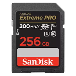 SanDisk 256GB Extreme Pro Memory Card 200MB/s Full HD & 4K Uhd Class 30 Speed Shock Proof Temperature Proof Water Proof X-Ray Proof Digital Camera