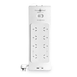 PowerShield Psz8u2 ZapGuard 8 Way Power Surge Filter Board, Usb A / C Connectors, Wide Spaced Sockets, Wall Mountable,$60,000 Connected Equipment