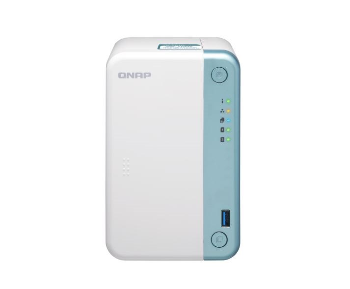 Qnap TS-251B-4G Nas Tower Dual Core 2GHZ Celeron Processor 2 X Sata6 HDD Max, 4GB DDR3L Ram