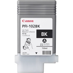 Canon PFI-102BK Original Inkjet Ink Cartridge - Black - 1 Pack