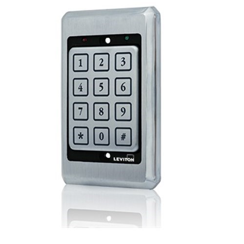 Leviton Access Control Keypad Stainless Steel, Weather & Vandal Proof