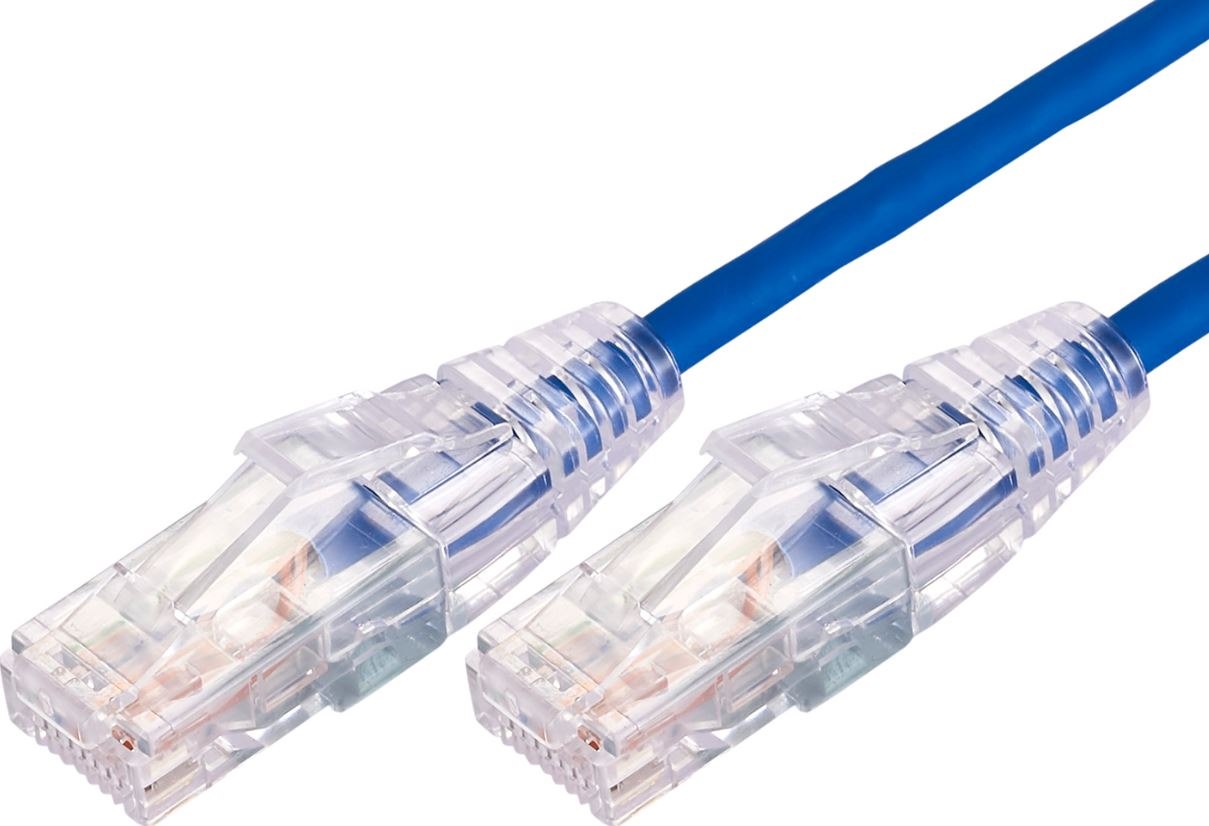 Comsol 1.5M RJ45 Cat 6A Ultra Thin Patch Cable - Blue