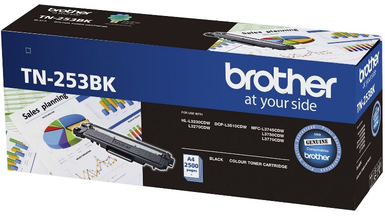 Brother TN-253BK BLK Toner-Hl-3230Cdw ,3270CDW,DCP-L3510CDW,MFC-L374 5CDW,L3750CDW,L3770CDW -2.5K