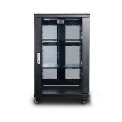Serveredge 18Ru Fully Assembled Free Standing Server Cabinet - 600W X 1000D X 996H Includes:Lockable Front Glass DoorLockable Dual Rear Mesh Doors1 X 8 Way Pdu1 X 2 Way Roof Mount Fan Unit2 X Fixed SH