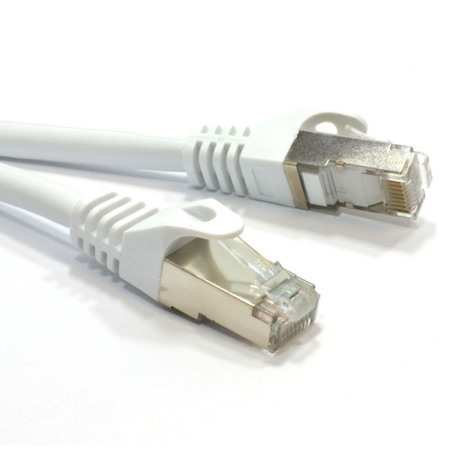 Astrotek Hypertec Cat6a Shielded Cable 3M Grey/White Color 10GbE RJ45 Ethernet Network Lan S/FTP LSZH Cord 26Awg PVC Jacket