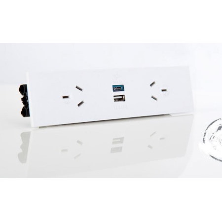 Elsafe: Qikfit Twin Usb Fast Charger Tuf - White